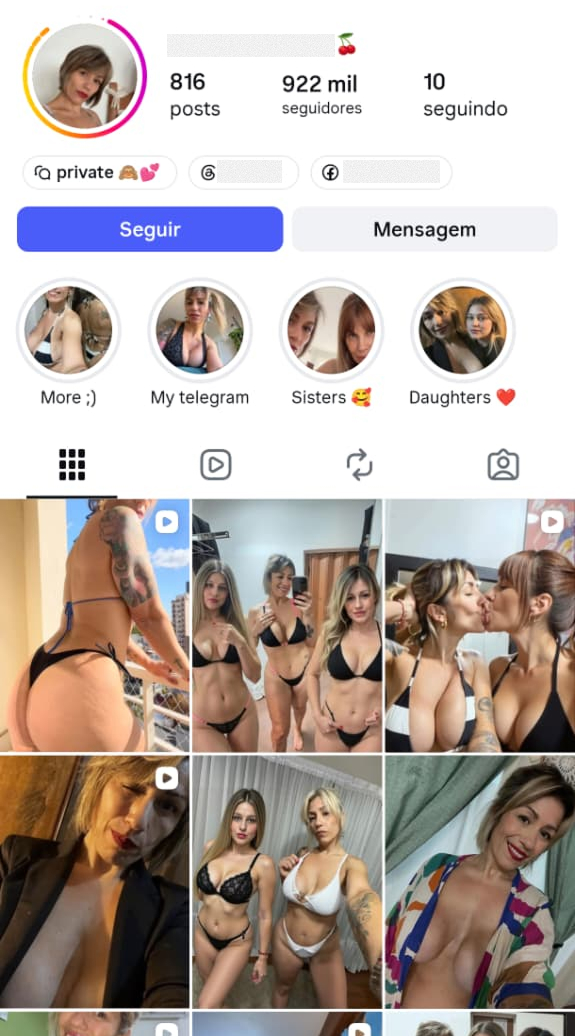 Real Instagram profile used as reference 11