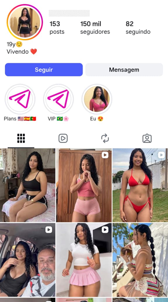 Real Instagram profile used as reference 12